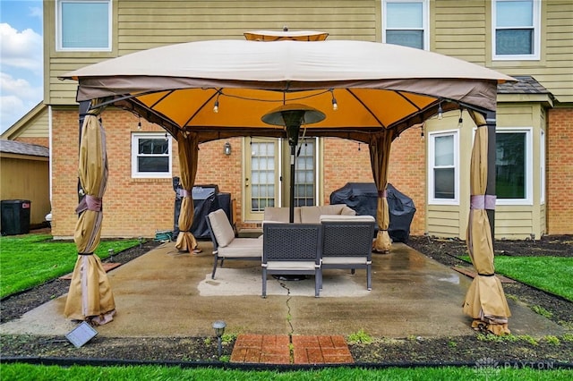 433 Vincent Ct, Middletown, OH 45042 - view of patio featuring a gazebo and an outdoor hangout area