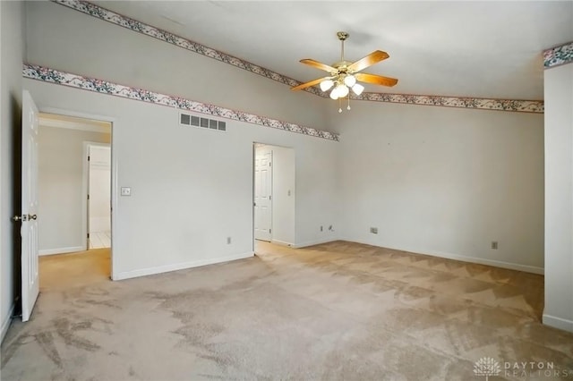 433 Vincent Ct, Middletown, OH 45042 - unfurnished room featuring a ceiling fan, carpet floors, and baseboards