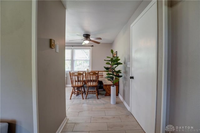 hall with baseboards