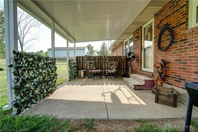 view of patio / terrace with entry steps