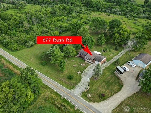 birds eye view of property
