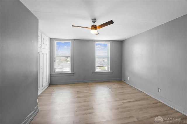 578 Wyoming St, Dayton, OH 45410 - unfurnished room featuring ceiling fan, baseboards, and wood finished floors