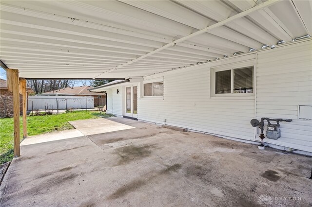 4433 Lambeth Dr, Dayton, OH 45424 - view of patio / terrace with fence and a carport