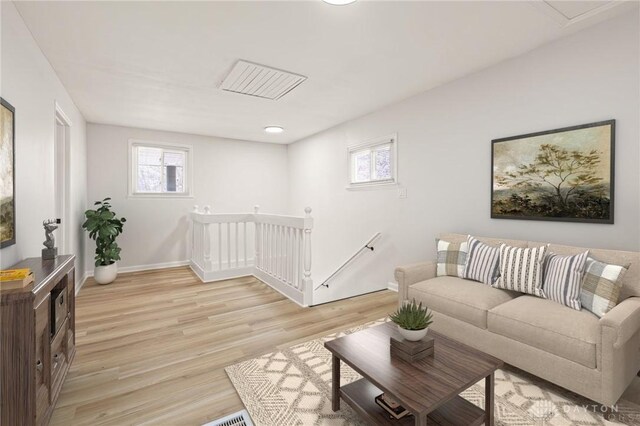 4433 Lambeth Dr, Dayton, OH 45424 - living room featuring baseboards and light wood-style flooring