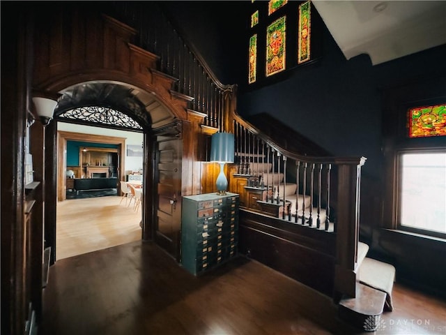 1400 E 3rd St, Dayton, OH 45403 - staircase with wood finished floors