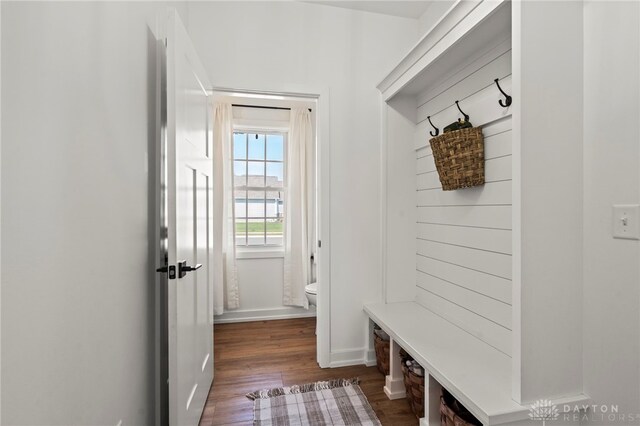 2164 Northbridge Trl, Troy, OH 45373 - mudroom with dark wood finished floors and baseboards