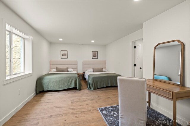 2164 Northbridge Trl, Troy, OH 45373 - bedroom featuring recessed lighting, light wood-style flooring, and baseboards