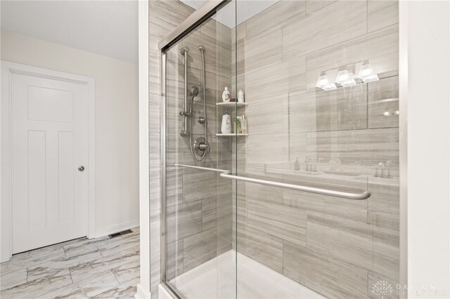 3059 Canvasback Ct, Franklin Twp, OH 45005 - bathroom with marble finish floor and a stall shower