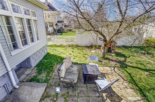 357 High St, Wilmington, OH 45177 - view of yard featuring a patio area and fence private yard