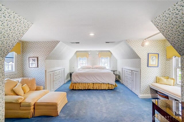 4600 Brown Rd, Sugarcreek Township, OH 45440 - bedroom with wallpapered walls, carpet floors, and baseboards