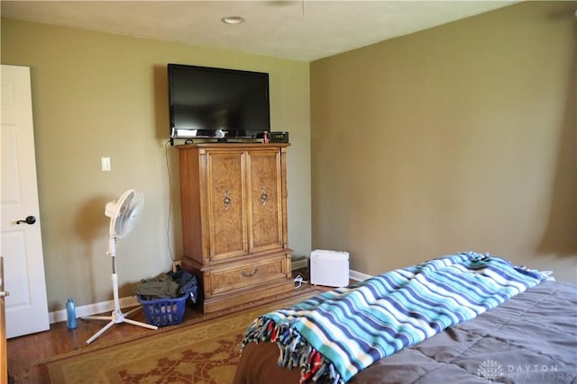 6376 Lander Ln, Dayton, OH 45459 - bedroom with baseboards, recessed lighting, and wood finished floors