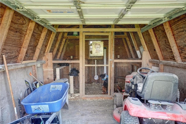 view of storage room
