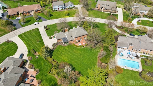 1458 Westwicke Pl, Washington Twp, OH 45459 - bird's eye view featuring a residential view