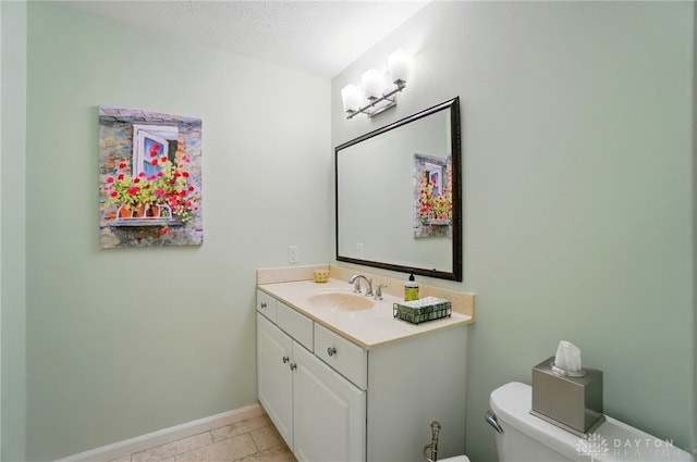 1458 Westwicke Pl, Washington Twp, OH 45459 - half bathroom with vanity, baseboards, and toilet