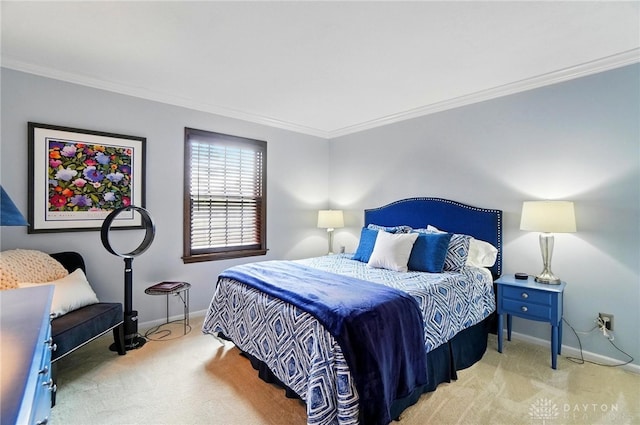 1458 Westwicke Pl, Washington Twp, OH 45459 - carpeted bedroom featuring ornamental molding and baseboards