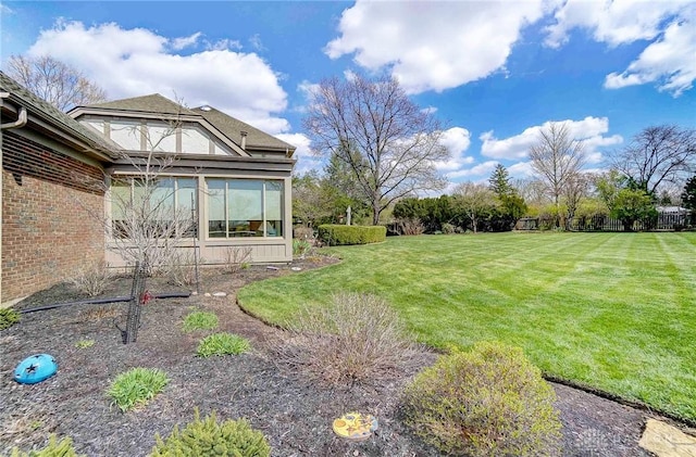 1458 Westwicke Pl, Washington Twp, OH 45459 - view of yard featuring a sunroom