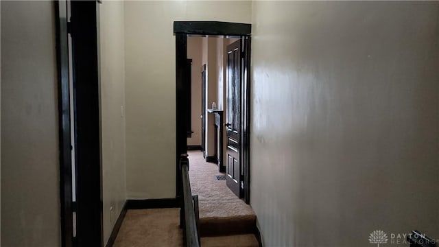 229-227 James St Unit 2, Dayton, OH 45410 - hallway with carpet and baseboards