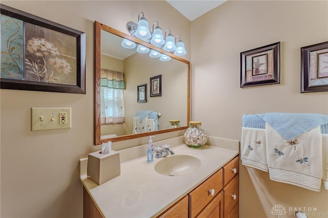 bathroom with vanity