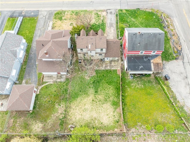 bird's eye view with a residential view