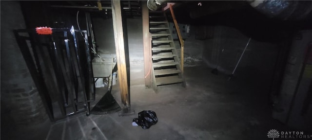 view of basement