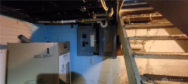 utility room with electric panel