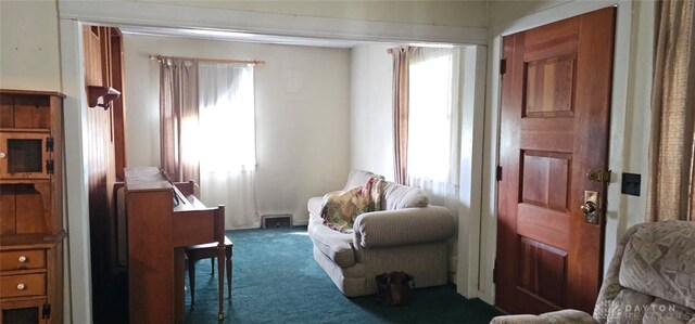 305 S Ada Doty St, Gratis, OH 45330 - living area with plenty of natural light and dark carpet