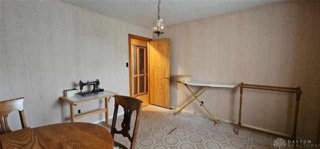 305 S Ada Doty St, Gratis, OH 45330 - dining room with wallpapered walls and baseboards