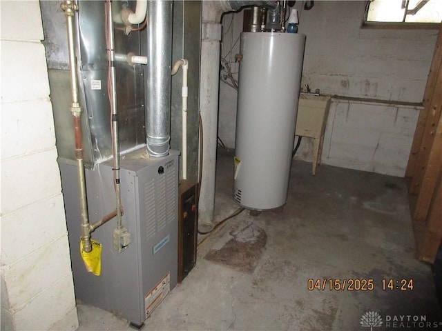 1329 Lamar Dr, Springfield, OH 45504 - utilities with gas water heater and heating unit