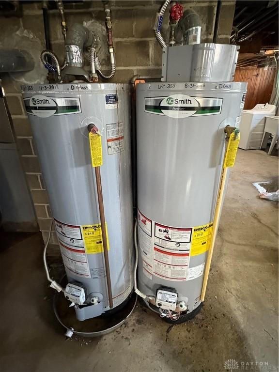 349 Orchard Dr, Oakwood, OH 45419 - utility room with gas water heater