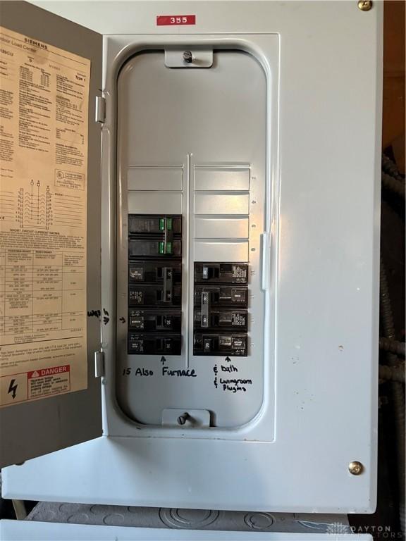 349 Orchard Dr, Oakwood, OH 45419 - utilities featuring electric panel