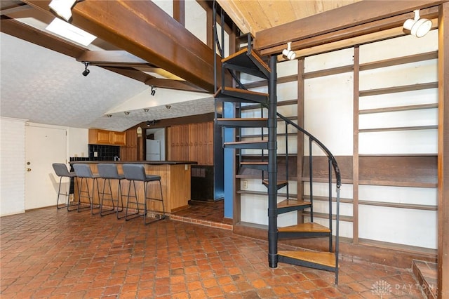 330 Rumson St, Englewood, OH 45322 - stairway with vaulted ceiling