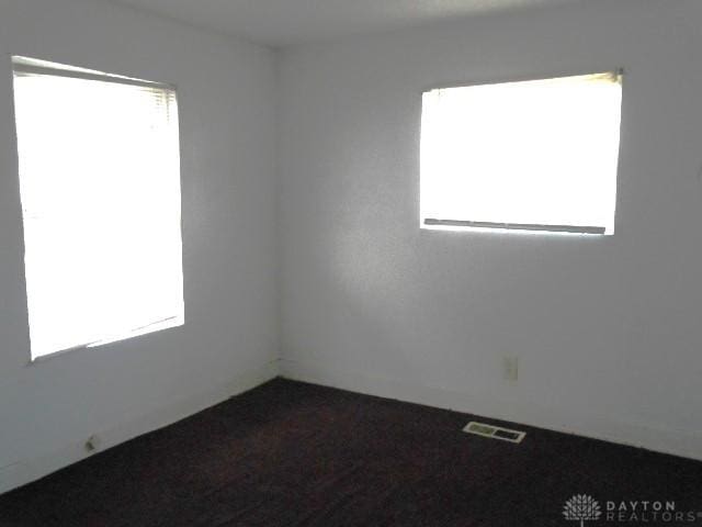empty room with visible vents