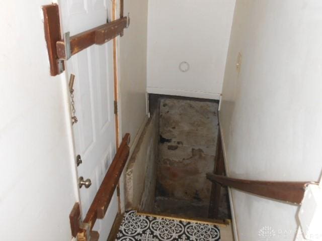view of stairway