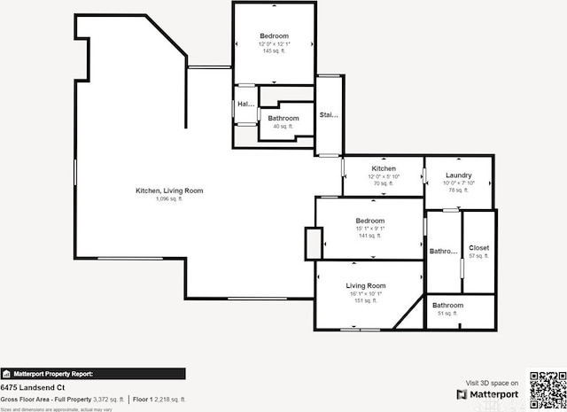 6475 Landsend Ct, Butler Township, OH 45414 - floor plan