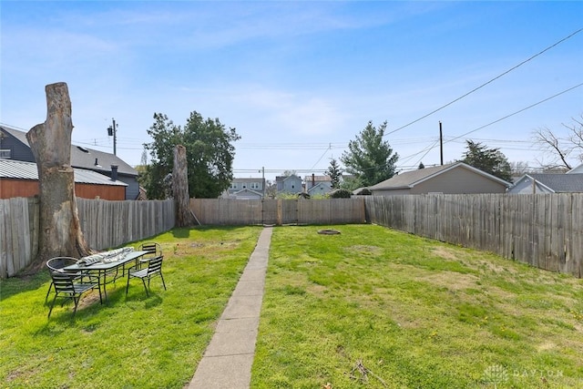 40 E Pease Ave, Dayton, OH 45449 - view of yard featuring a fenced backyard
