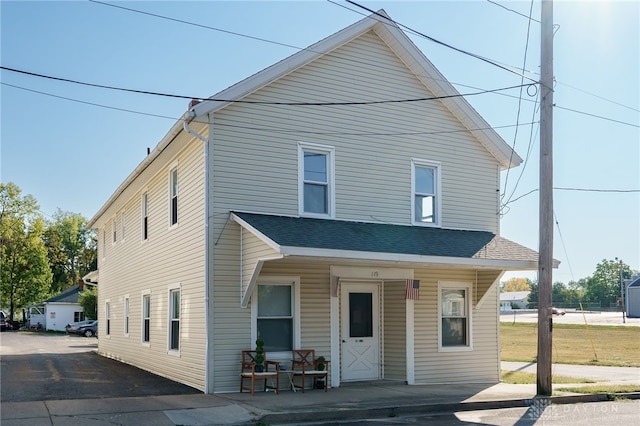 115 Sycamore St, Brookville, OH 45309 - view of front of home with a porch and roof with shingles