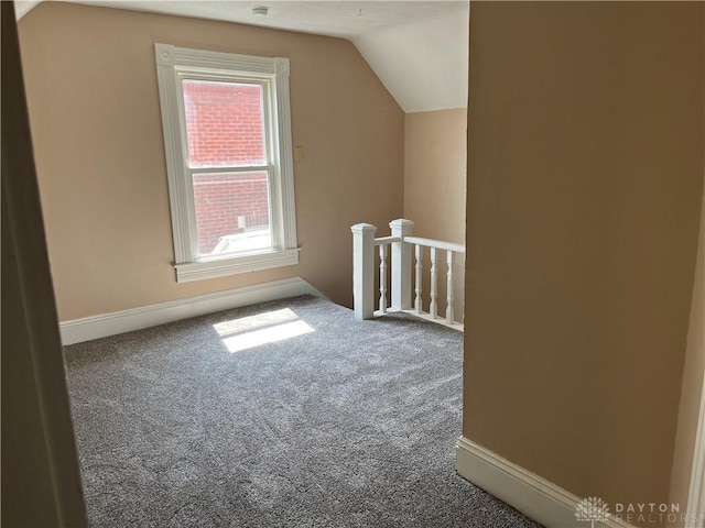 400 S Detroit St, Xenia, OH 45385 - bonus room with carpet, vaulted ceiling, and baseboards