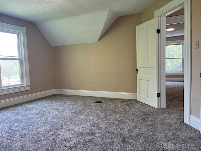 400 S Detroit St, Xenia, OH 45385 - bonus room featuring carpet flooring, vaulted ceiling, and baseboards