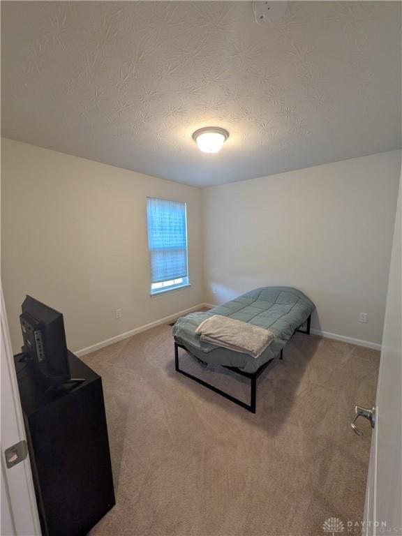 2408 Valleybrook Ct, Batavia, OH 45103 - bedroom featuring light carpet, a textured ceiling, and baseboards