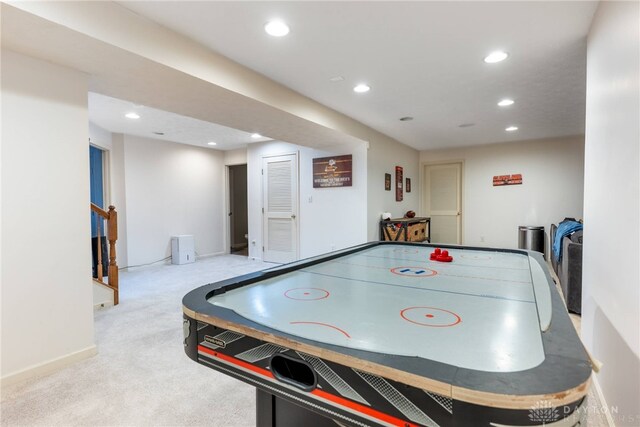 3513 Black Squirrel Way, Springboro, OH 45005 - playroom with recessed lighting and carpet flooring