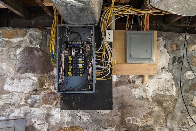 203 W Plum St, Saint Paris, OH 43072 - utility room featuring electric panel