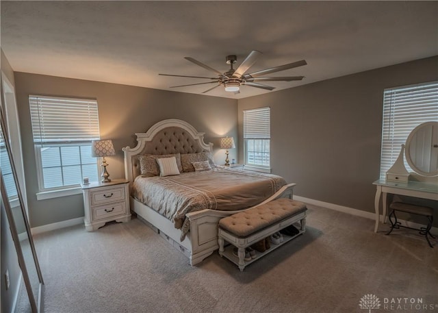 1180 Autumn Ridge Dr, Lebanon, OH 45036 - bedroom with light carpet, multiple windows, and baseboards