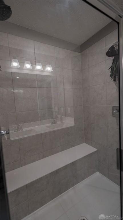 1180 Autumn Ridge Dr, Lebanon, OH 45036 - full bath featuring tile patterned flooring and a stall shower