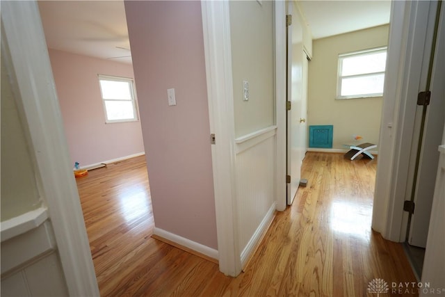 115 Southlake Dr, Dayton, OH 45459 - hallway with light wood-type flooring and baseboards