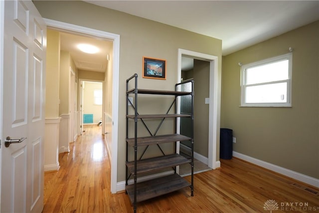 115 Southlake Dr, Dayton, OH 45459 - hall featuring light wood finished floors and baseboards