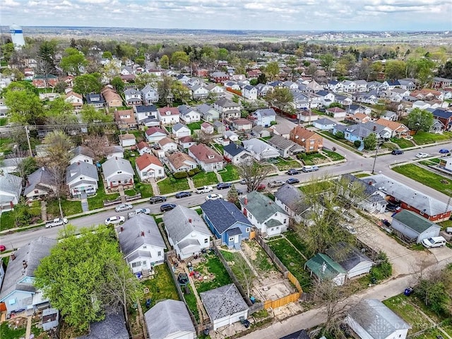 aerial view featuring a residential view