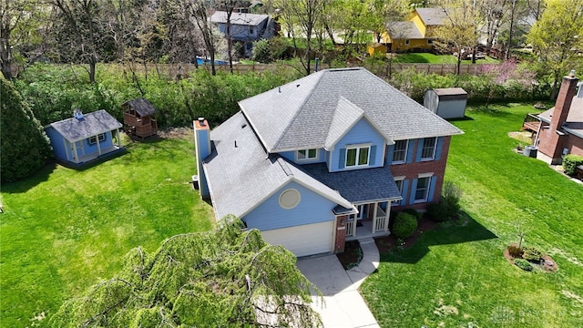 drone / aerial view