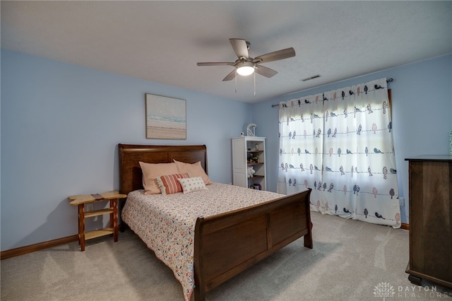 9171 Big Oak Dr, Washington Twp, OH 45458 - carpeted bedroom featuring baseboards and ceiling fan