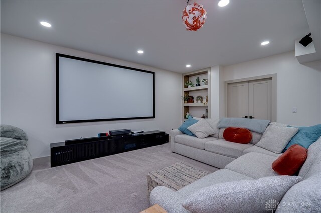 9171 Big Oak Dr, Washington Twp, OH 45458 - carpeted home theater room with recessed lighting