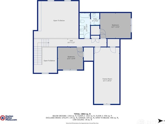 9171 Big Oak Dr, Washington Twp, OH 45458 - property floor plan